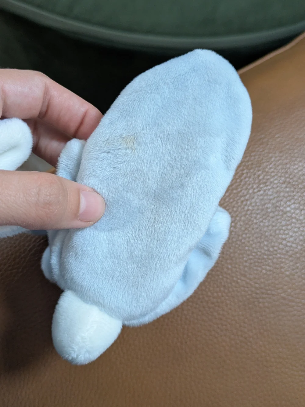 Bunnies by the Bay Soft Light Blue Plush Bunny Booties